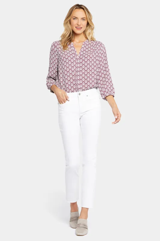 Sheri Slim Ankle Jeans In Petite - Optic White sold by NYDJ