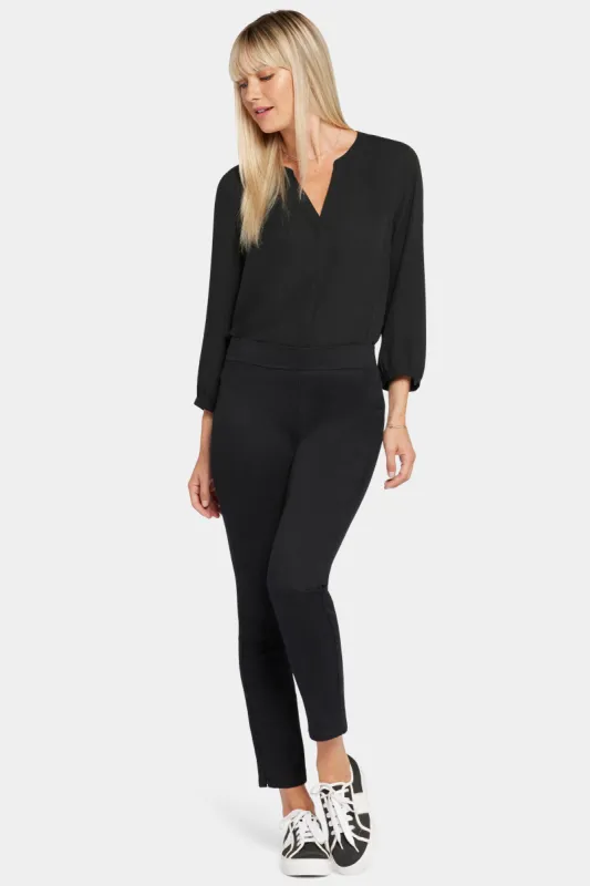 Skinny Ankle Pull-On Jeans - Black sold by NYDJ