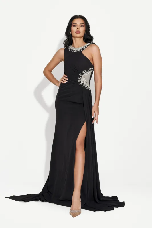Rochie dama lunga neagra Alexea Bogas sold by bogas