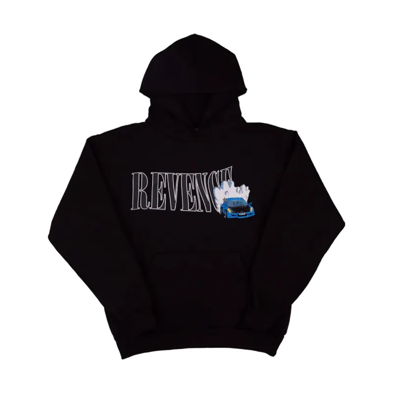 パーカー・フーディ Revenge Juice Wrld 999 Graphite Portrait Hoodie JUICE WRLD 999 x Revenge 'Collage' Hoodie Black Red Small