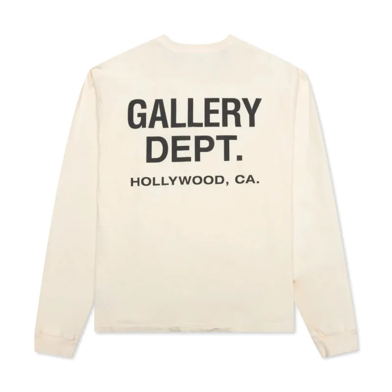 Gallery Dept. Souvenir L/S T-Shirt Cream | Parallel