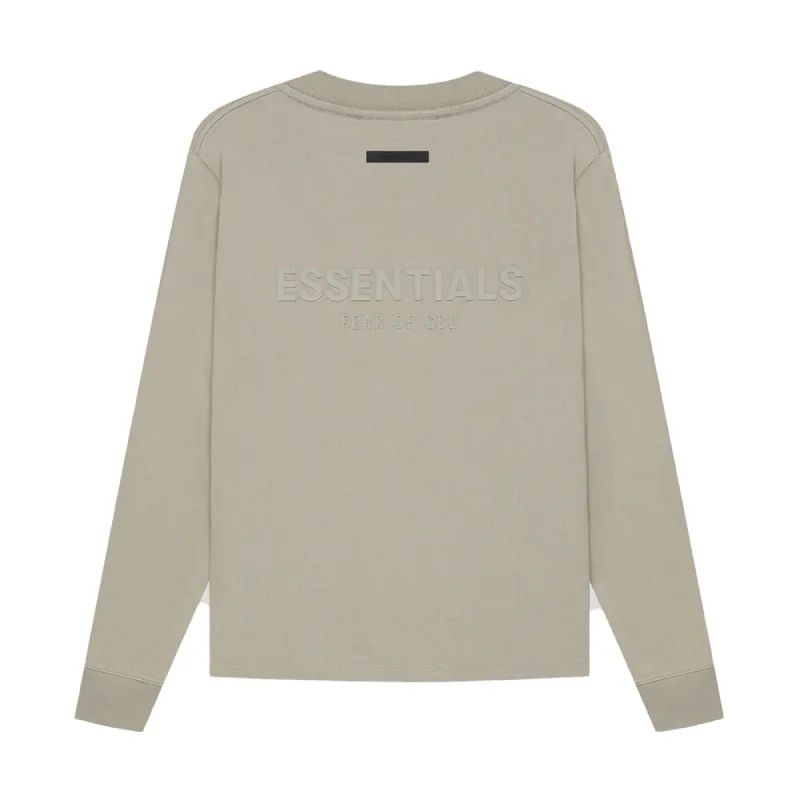 FOG ESSENTIALS Long Sleeve T-Shirt Moss/Goat (SS21) sold by PLUS