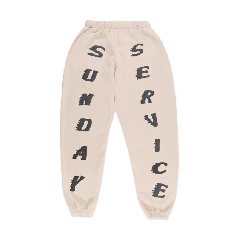 Kanye West Sunday Service Sweatpants Bone sold by PLUS