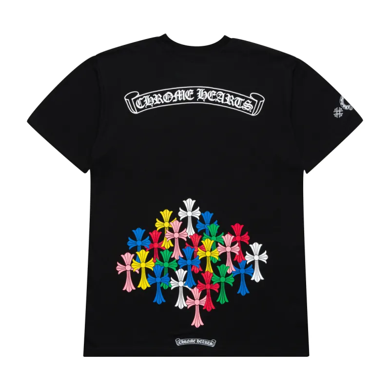 関税込 Chrome Hearts Multi Color Cross Scroll Tee Tシャツ Chrome Hearts Multi Color Cross Scroll Tee Black | Parallel