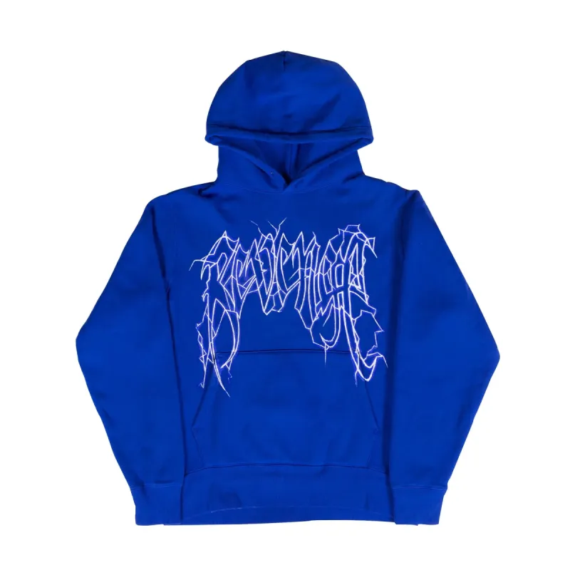Revenge Blue Lightning Hoodie Blue sold by PLUS
