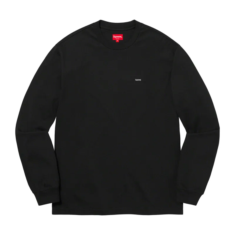 Supreme Small Box L/S Tee (SS22) Black sold by PLUS