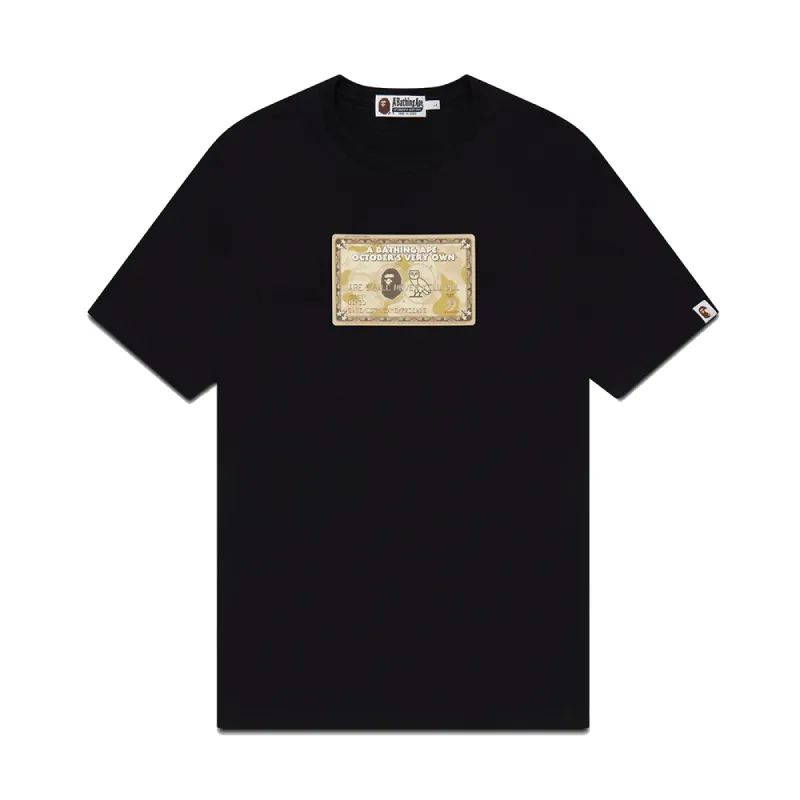 OVO x BAPE Gold Card T-shirt Black | Parallel