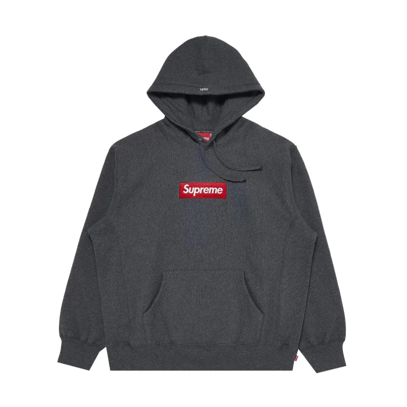 Supreme Box Logo Hooded Sweatshirt (FW21) Charcoal sold by PLUS