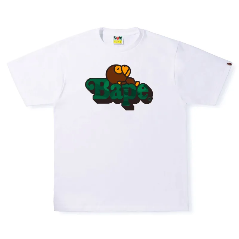 BAPE Color Camo Milo on Bape Tee White/Green sold by PLUS