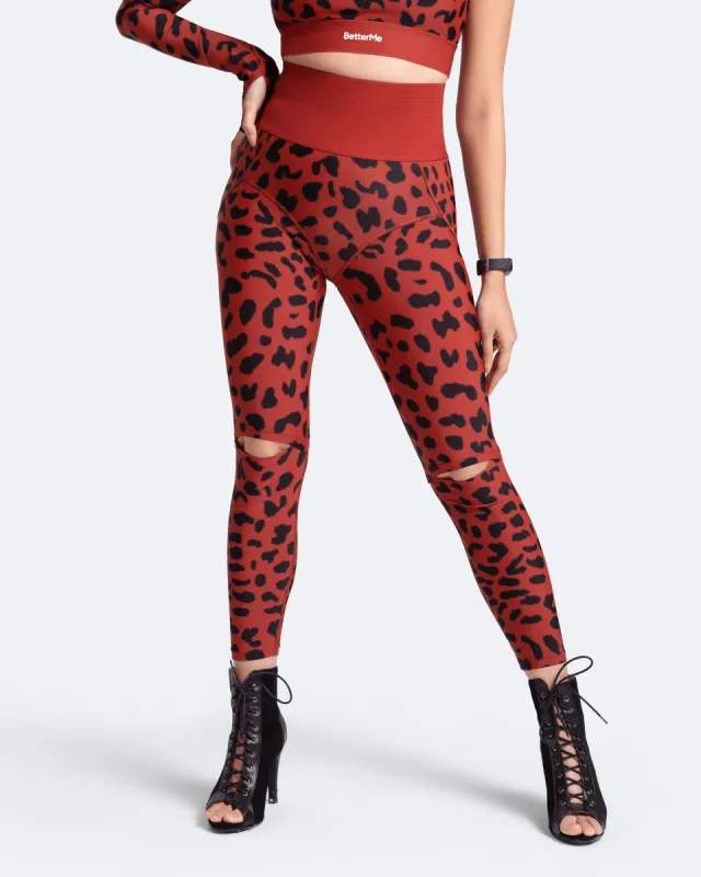 High-Rise Knee-Slit Leggings sold by BetterMe