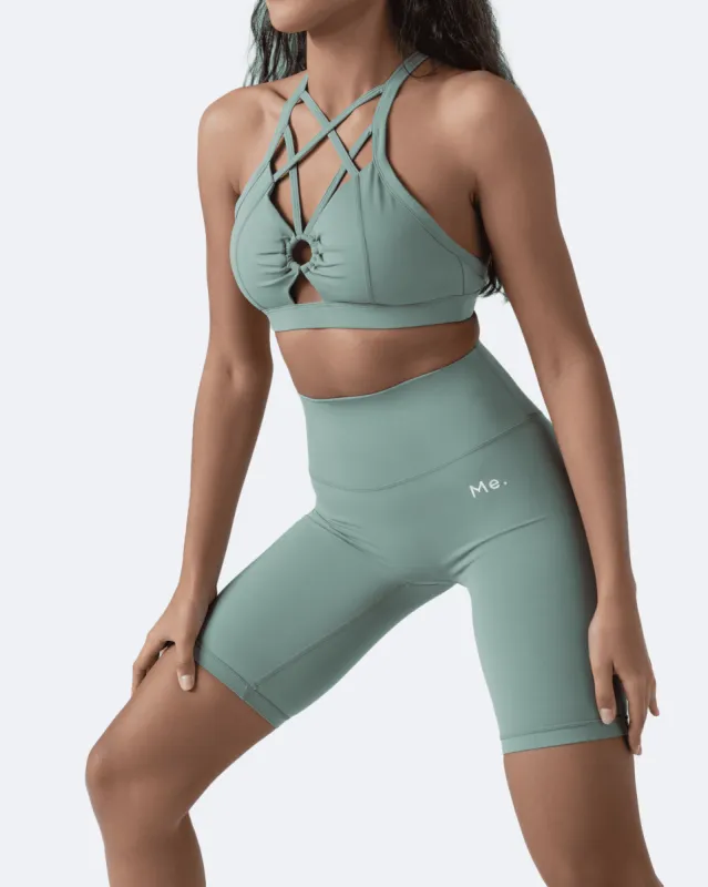 Fresh Green Criss Cross Front Top sold by BetterMe
