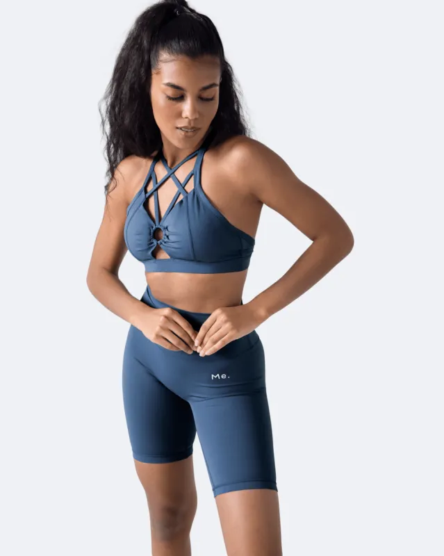 Iris Blue Criss Cross Front Top sold by BetterMe