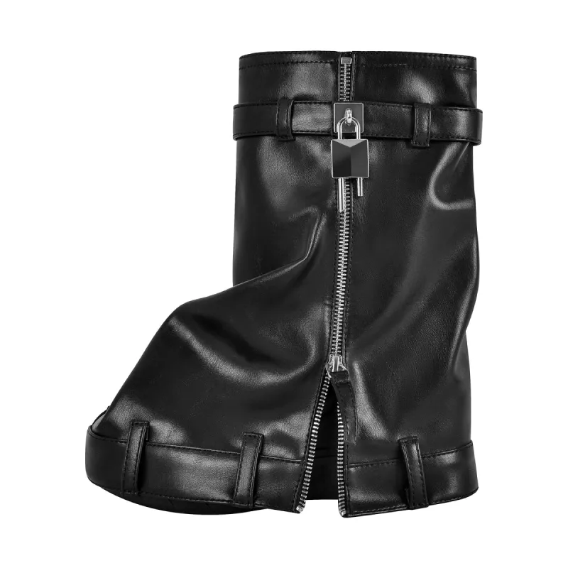 Round Toe Wedge Heel Fold Over Mid-calf Boots sold by Onlymaker