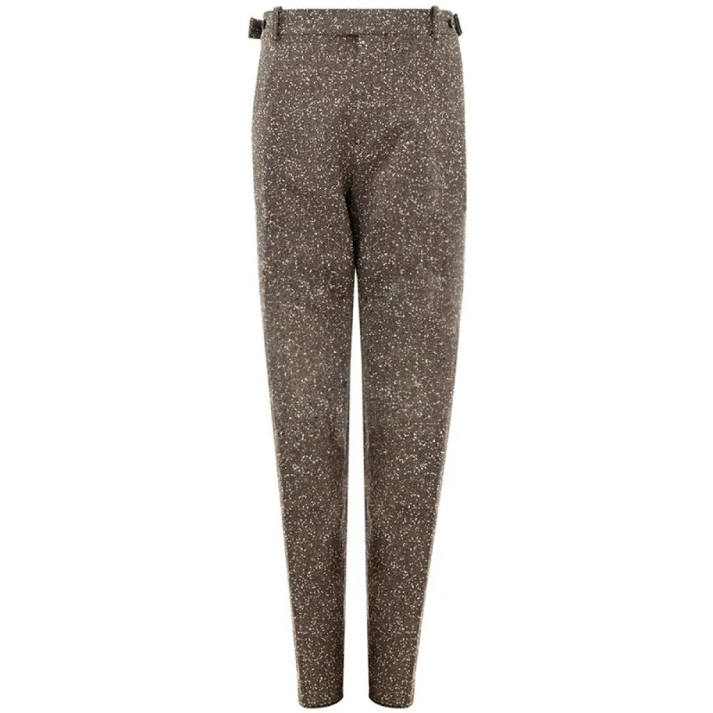 Multicolor Viscose Pants for Elegant Evenings sold by Louxly