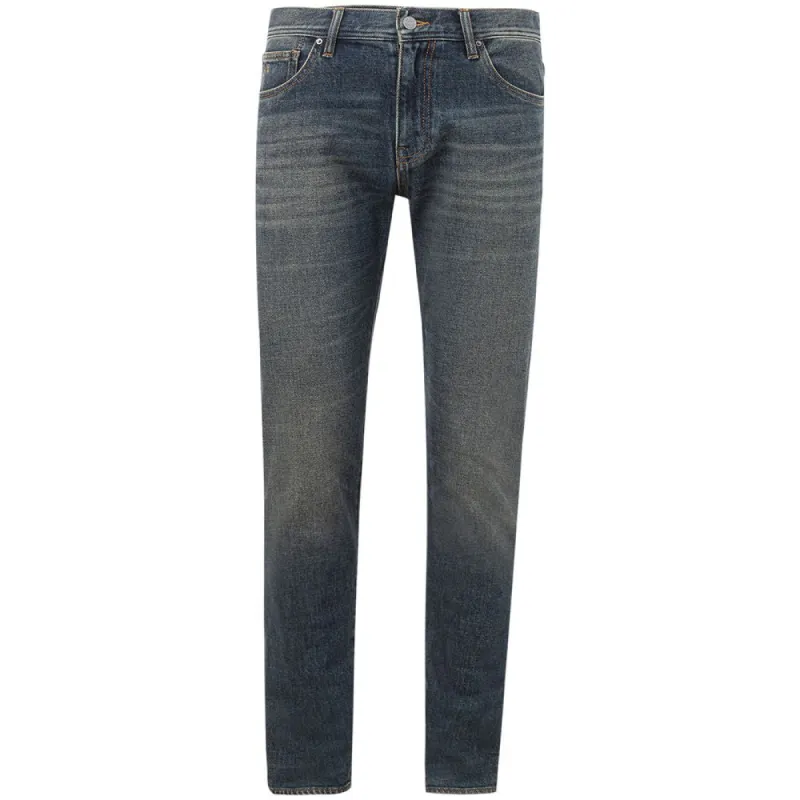 Elevated Blue Cotton Denim sold by Louxly