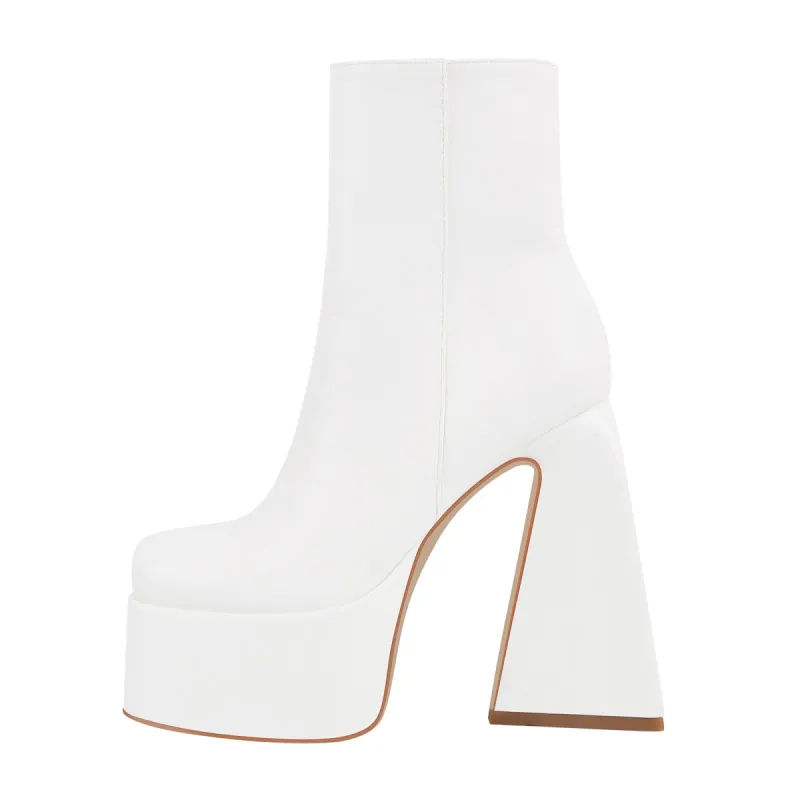 Chunky Ankle Boots Thick High Heels Platform Shoes sold by Onlymaker
