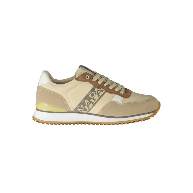Beige Polyester Sneaker sold by Louxly