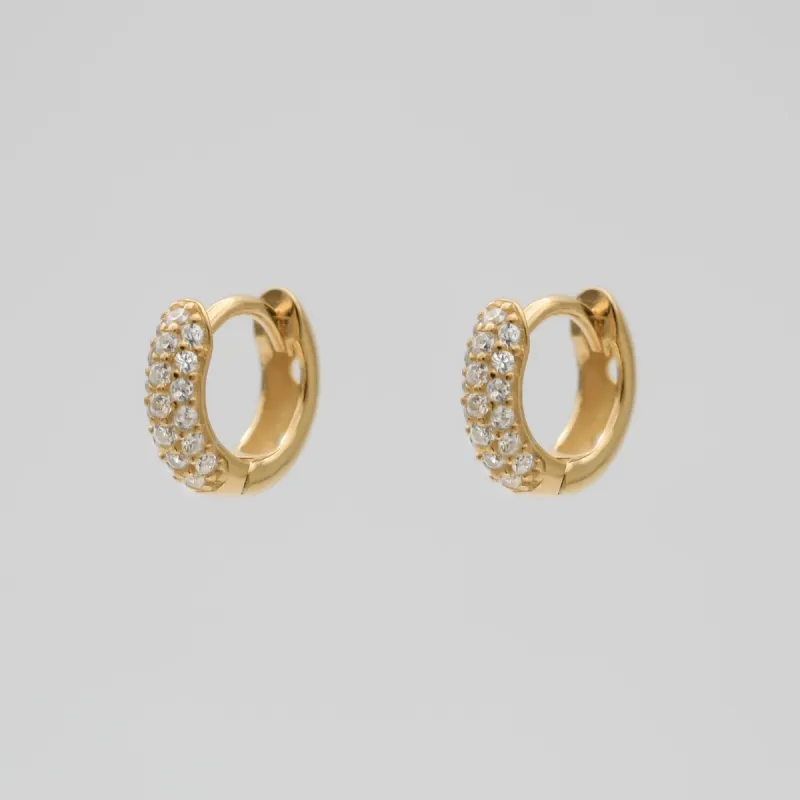 Lori CZ Huggie Earrings sold by PRYA