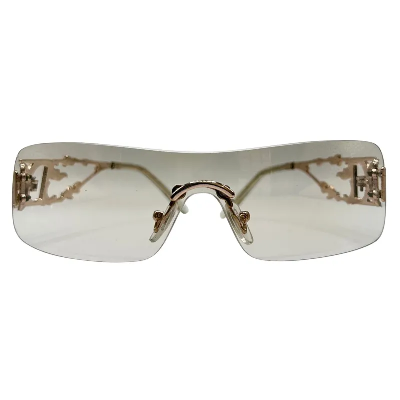 COI Gold/Flash Rimless Sunglasses sold by Giant Vintage
