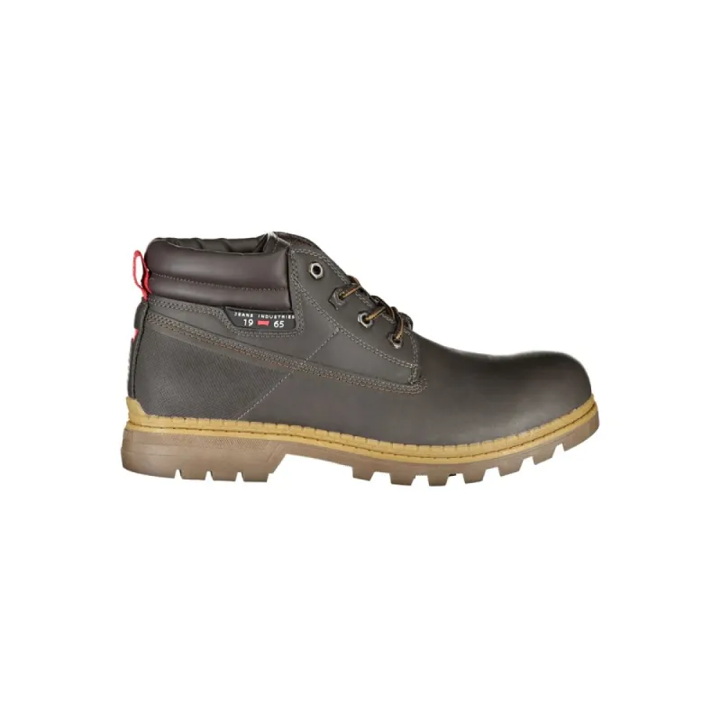 Contrast Laced Boots with Iconic Logo sold by Louxly