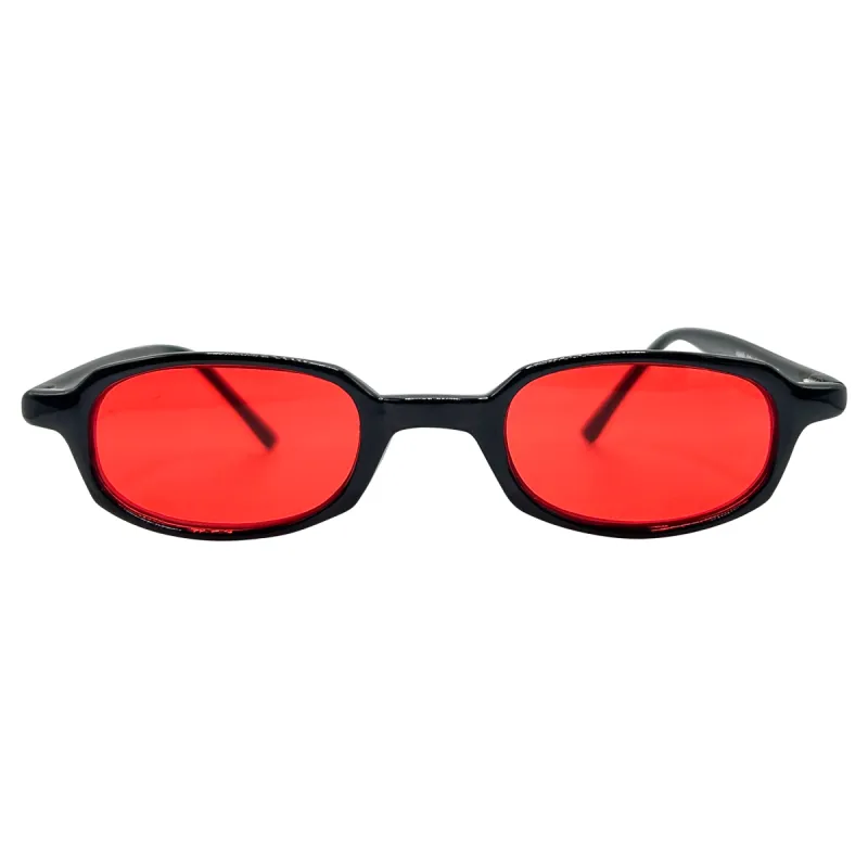 PILLS Black/Red Square Sunglasses sold by Giant Vintage