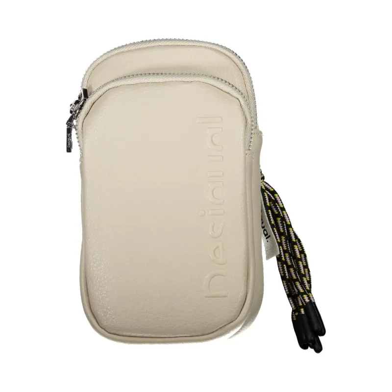 Beige Polyethylene Handbag sold by Louxly