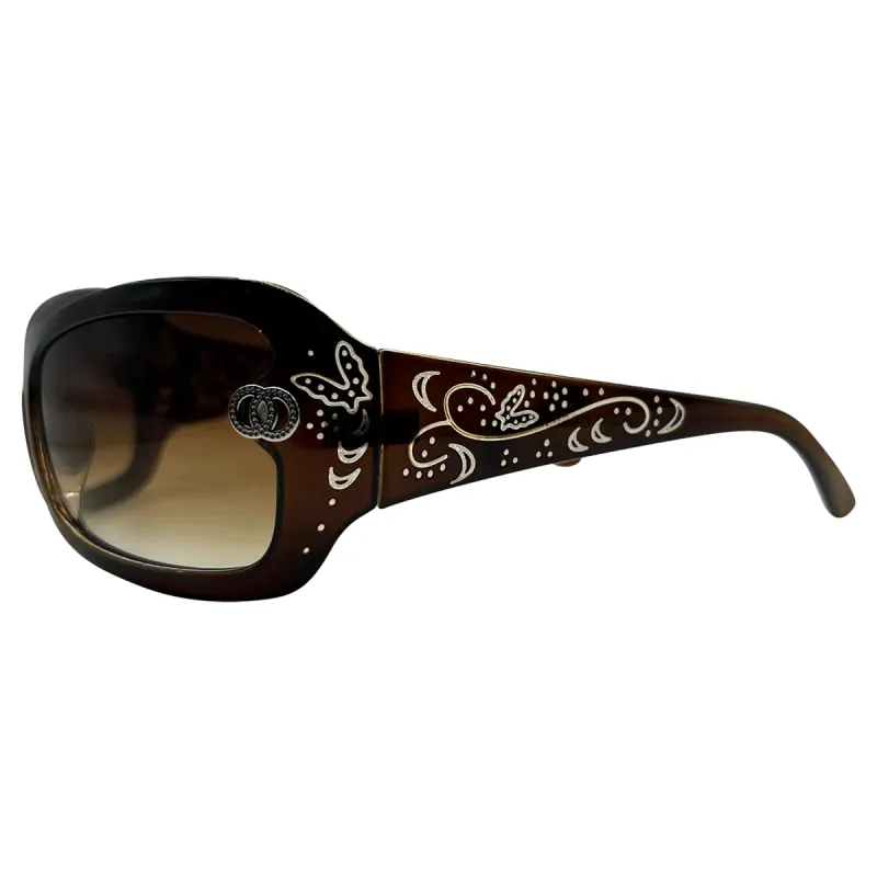 DROP TOP Y2K Round Sunglasses sold by Giant Vintage