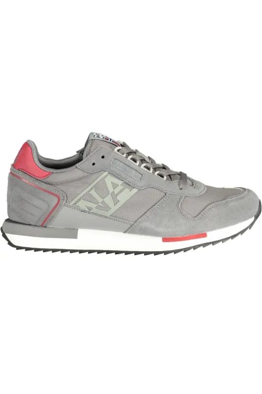 Gray Leather Men Sneaker sold by Louxly