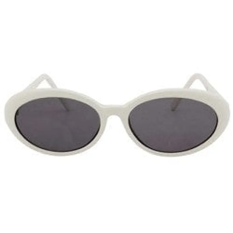 GIGAPOP White Oval Sunglasses sold by Giant Vintage