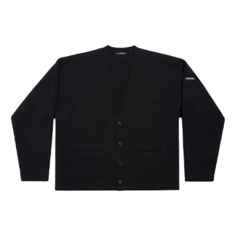 (WMNS) Balenciaga Cardigan 'Black' 771668T16751000 sold by KicksCrew