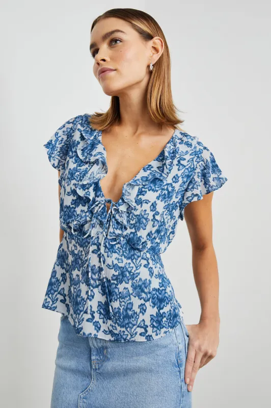 CARMINE TOP - CHAMBRAY FLORAL sold by Rails