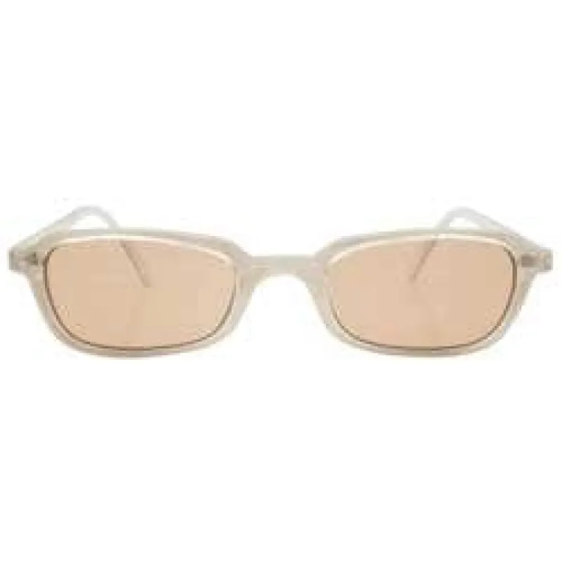 PRETTIES Frost/Brown Square Sunglasses sold by Giant Vintage