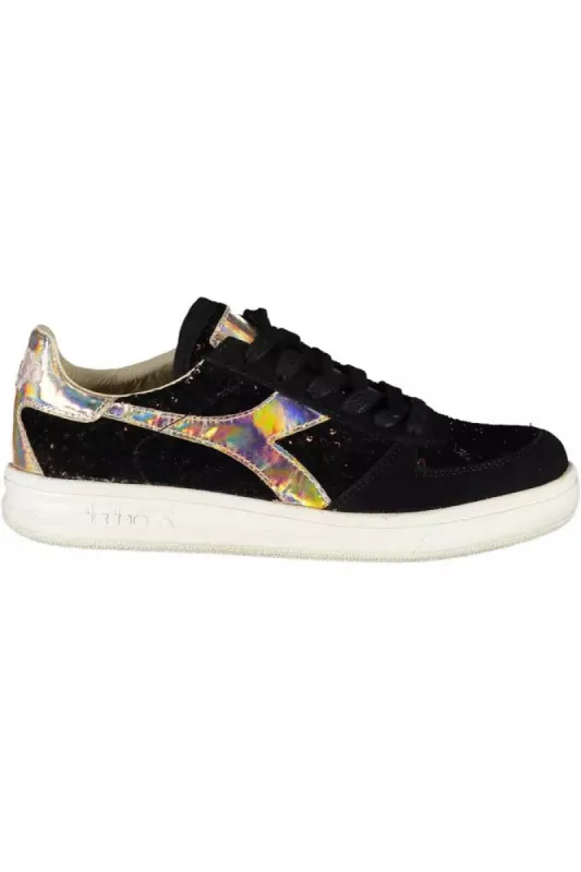 Black Leather Women Sneaker sold by Louxly
