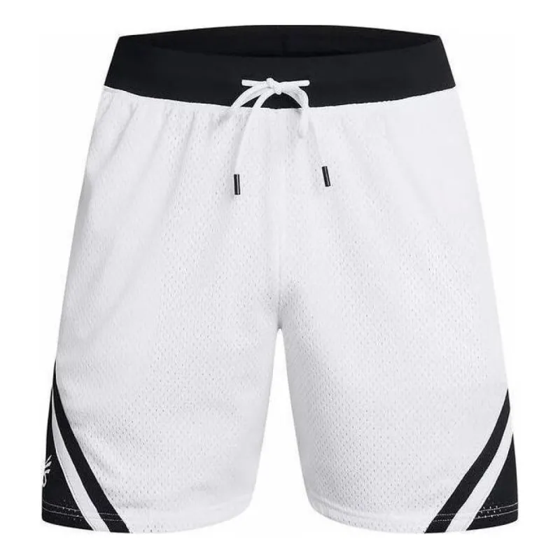 Under Armour Curry Mesh Shorts 'White Black' 1384470-100 sold by KicksCrew