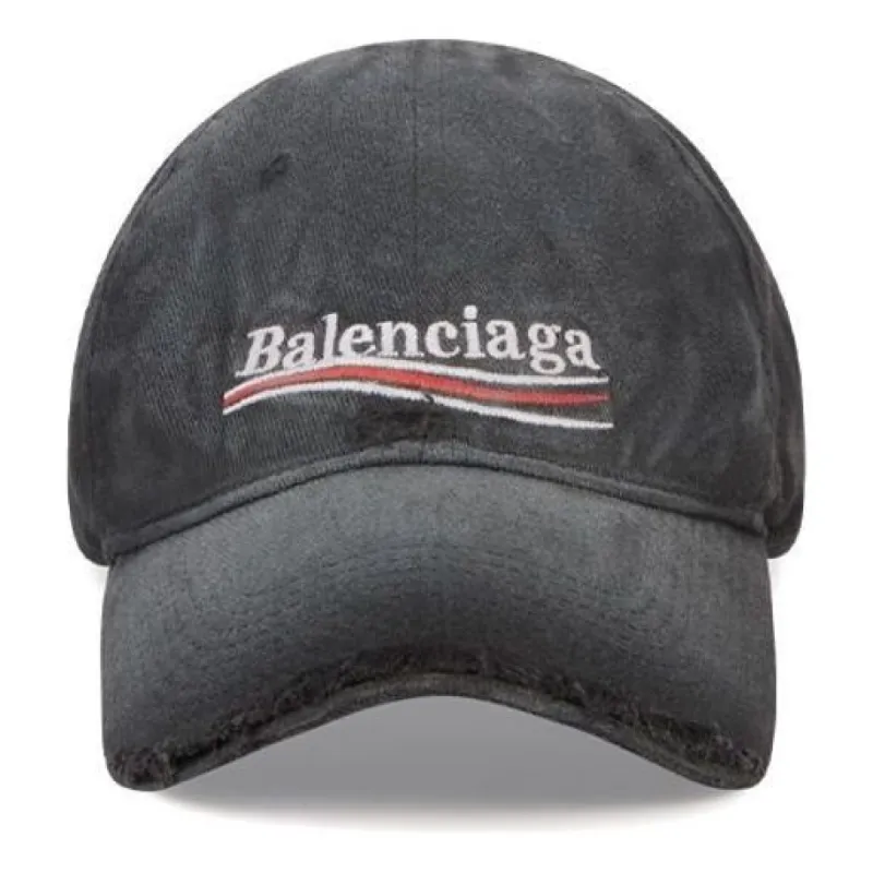Balenciaga Political Campaign Destroyed Cap 'Black' 661884410B21077 sold by KicksCrew