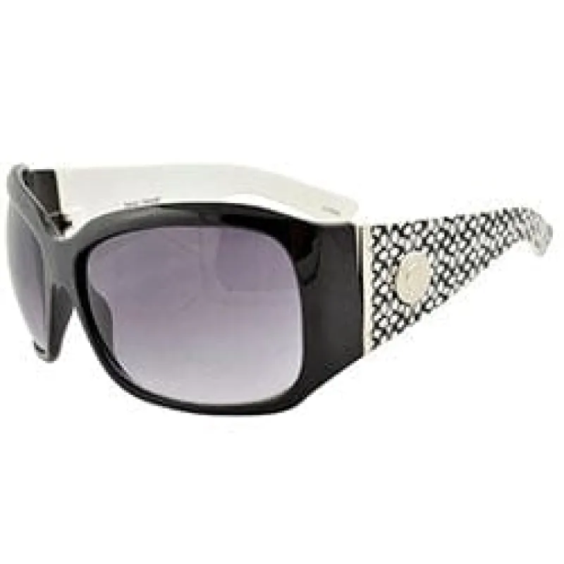 SQUISH Black/White Oversized Sunglasses sold by Giant Vintage