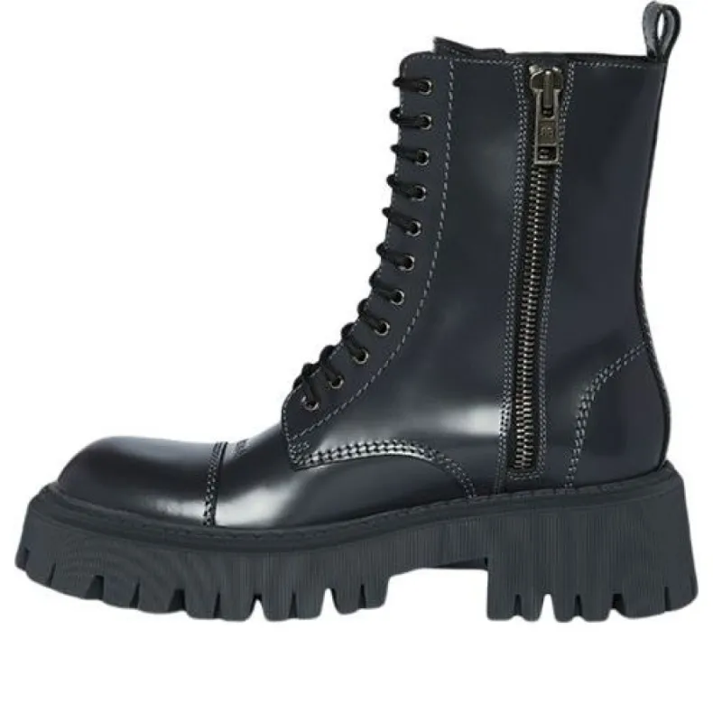 (WMNS) Balenciaga Tractor 20mm Booties 'Fossil Grey' 617420WA8E91568 sold by KicksCrew