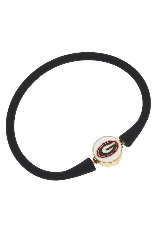 Georgia Bulldogs Enamel Silicone Bali Bracelet - FINAL SALE sold by Canvas Style