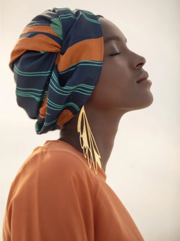 Moussor Headwrap - Costa Navy sold by Diarrablu