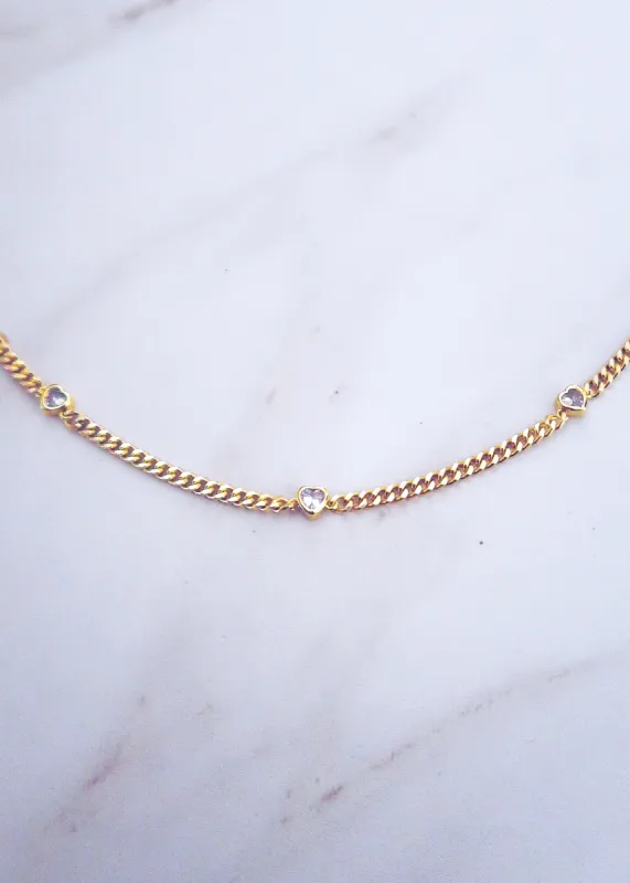 Diamond Heart Bezel Necklace sold by Ten Wilde