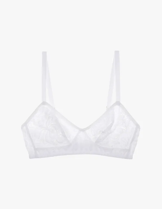 Tamara Bralette White sold by ARAKS