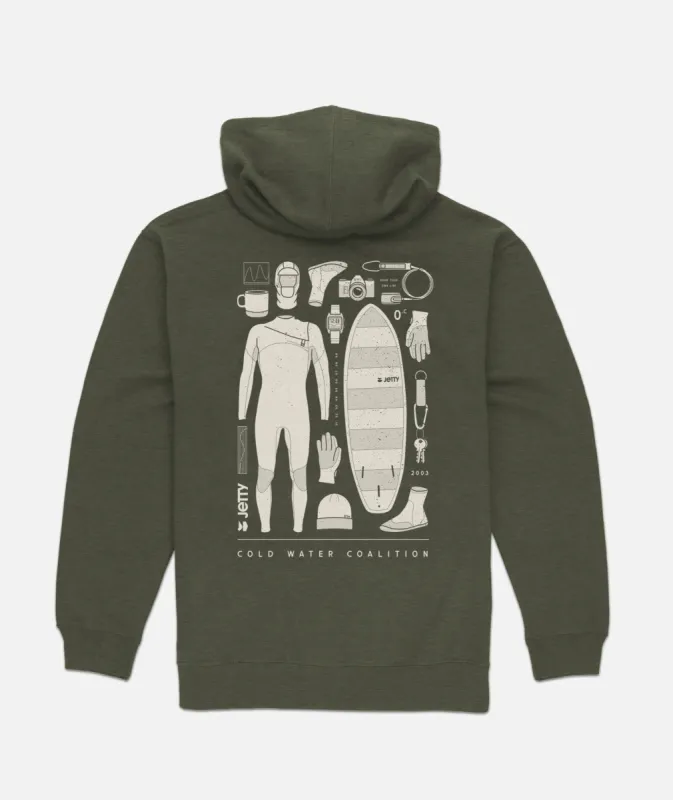 Surf Kit Zip - Military Green sold by JETTY
