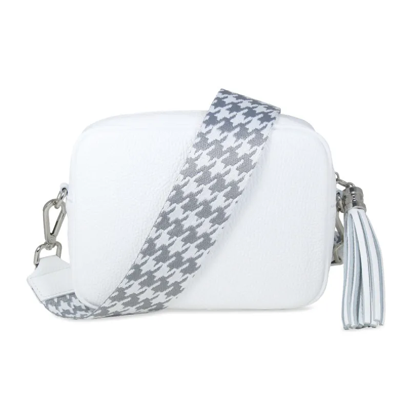 Coco: White Leather & Silver sold by Sole Bliss