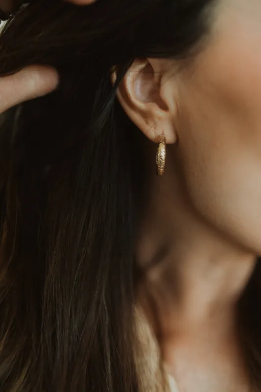 Topper Hoops | Gold Filled sold by Goldie Lew
