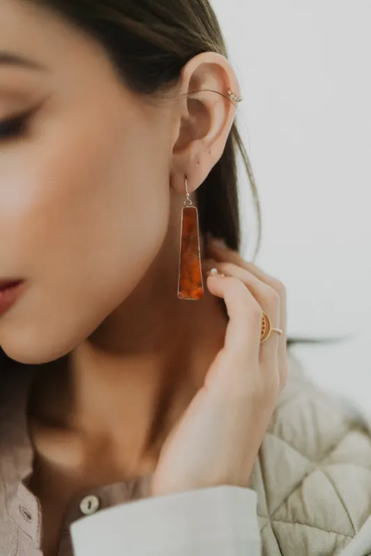 Alba Earrings | Coral sold by Goldie Lew
