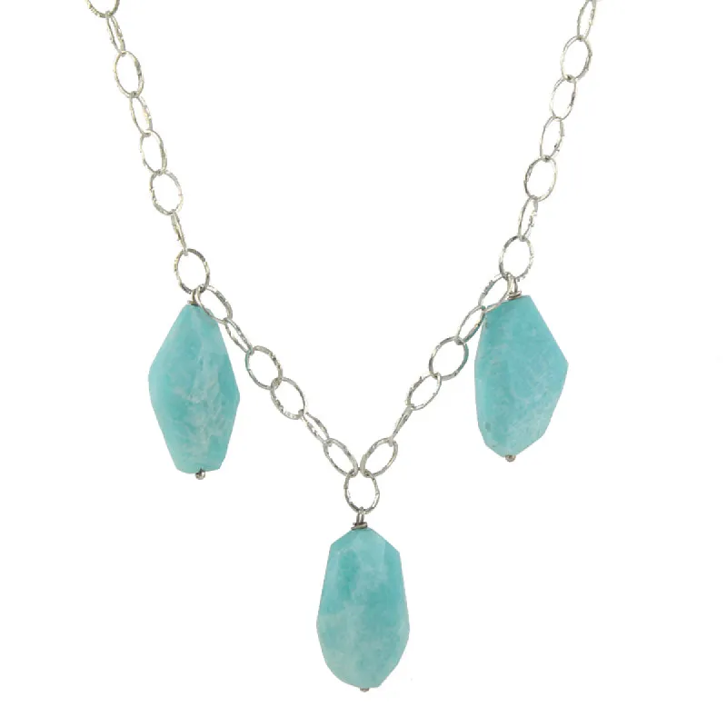 Chunky Amazonite Necklace sold by Peggy Li Creations