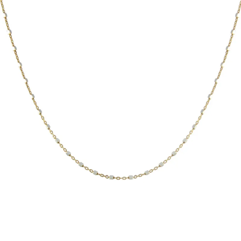 Squared Sparkle Chain Necklace sold by Peggy Li Creations