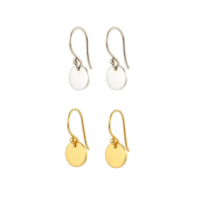 Simple Disc Earrings sold by Peggy Li Creations