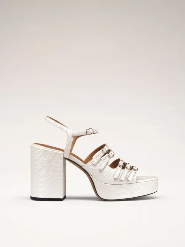 FRENCHKISS- Sandales - Embossés Blanc sold by Nomasei