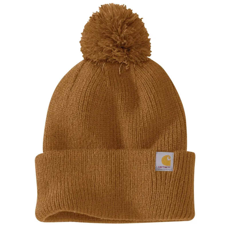 Carhartt Women's Knit Pom-Pom Cuffed Beanie sold by Work World